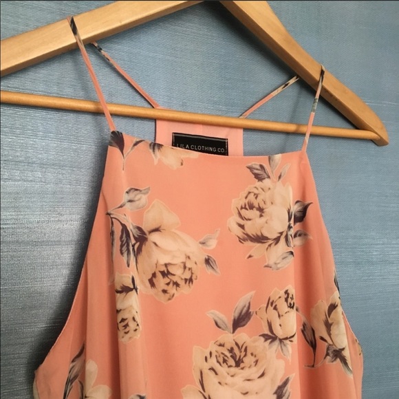 Lila Floral Tank - Picture 2 of 3
